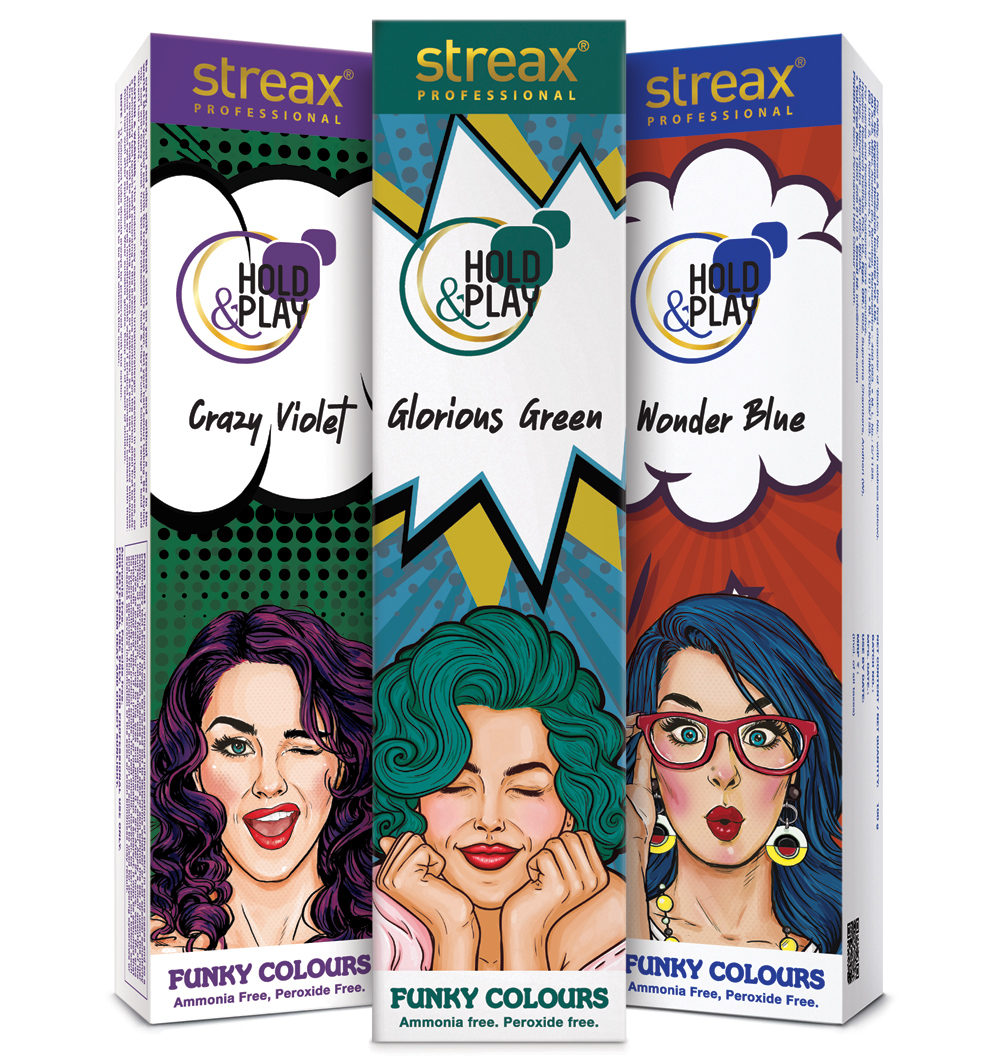 Streax Professional Hold & Play Funky Colour
