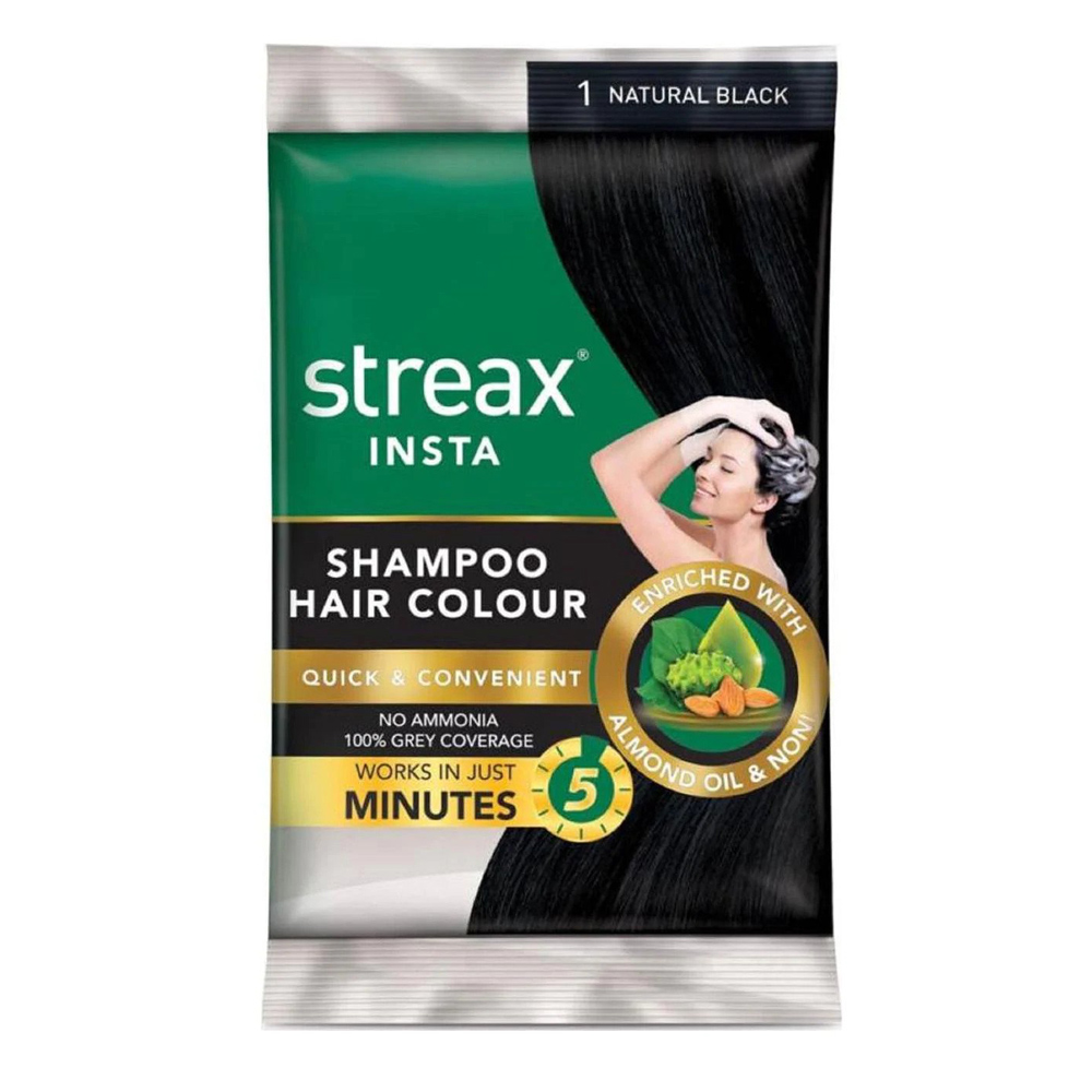 HRI | Streax Insta Shampoo Hair Colour